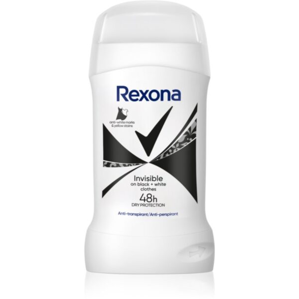 Rexona Invisible Black&White deodorant solid împotriva petelor albe 50 ml-ro