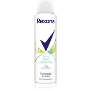 Rexona Stay Fresh Blue Poppy & Apple spray anti-perspirant 48 de ore 150 ml-Țena