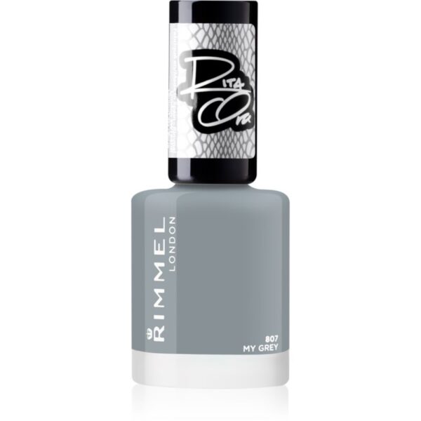 Rimmel 60 Seconds By Rita Ora lac de unghii cu uscare rapida culoare 807 My Grey 8 ml-ro
