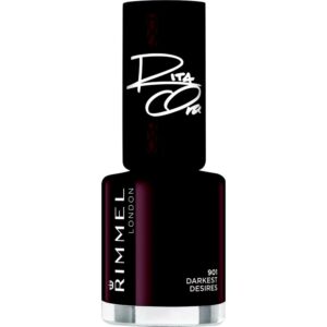 Rimmel 60 Seconds By Rita Ora lac de unghii cu uscare rapida culoare 901 Darkest Desires 8 ml-ro
