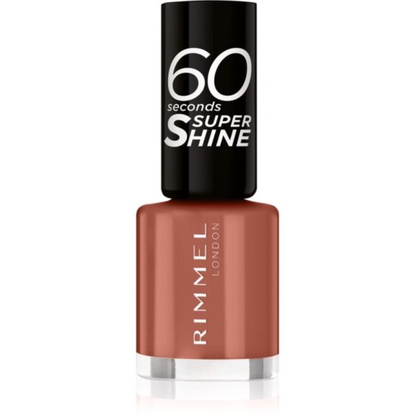 Rimmel 60 Seconds Super Shine lac de unghii culoare 130 Caramel Candy 8 ml-ro
