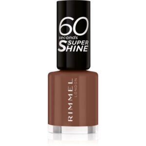 Rimmel 60 Seconds Super Shine lac de unghii culoare 140 Chocolate Eclipse 8 ml-Țena