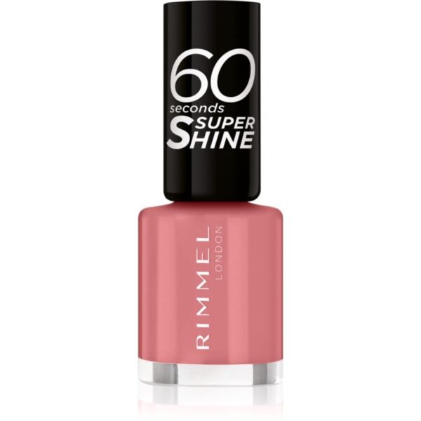 Rimmel 60 Seconds Super Shine lac de unghii culoare 235 Preppy In Pink 8 ml-ro