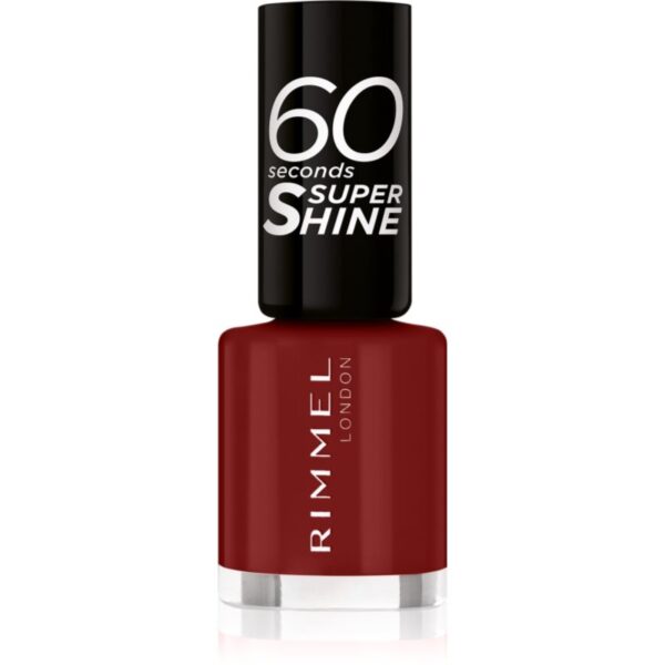 Rimmel 60 Seconds Super Shine lac de unghii culoare 320 Rapid Ruby 8 ml-Țena