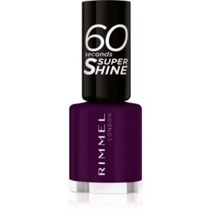 Rimmel 60 Seconds Super Shine lac de unghii culoare 345 Black Cherries 8 ml-ro