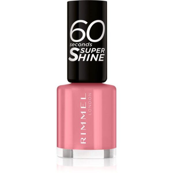 Rimmel 60 Seconds Super Shine lac de unghii culoare 405 Rose Libertine 8 ml-Țena