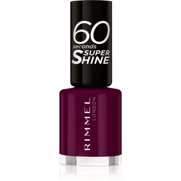 Rimmel 60 Seconds Super Shine lac de unghii culoare 712 Berry Pop 8 ml-ro