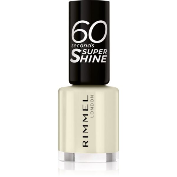 Rimmel 60 Seconds Super Shine lac de unghii culoare 730 Silver Bullet 8 ml-ro