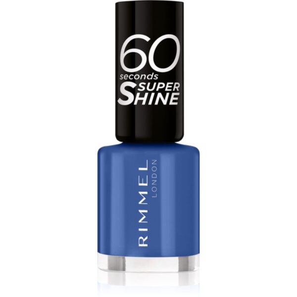Rimmel 60 Seconds Super Shine lac de unghii culoare 828 Danny Boy Blue! 8 ml-ro
