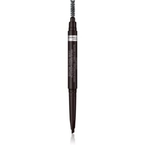 Rimmel Brow This Way creion pentru sprancene perie 2 in 1 culoare 004 Soft Black 0