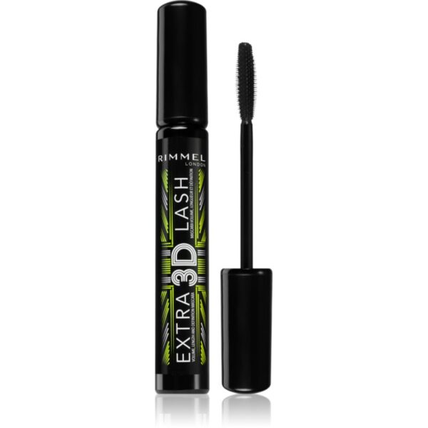 Rimmel Extra 3D Lash Mascara pentru volum si lungire culoare 003 Extreme Black 8 ml-ro