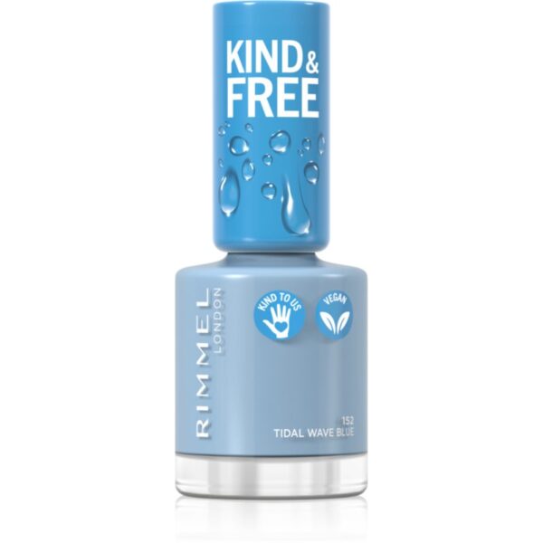 Rimmel Kind & Free lac de unghii culoare 152 Tidal Wave Blue 8 ml-ro