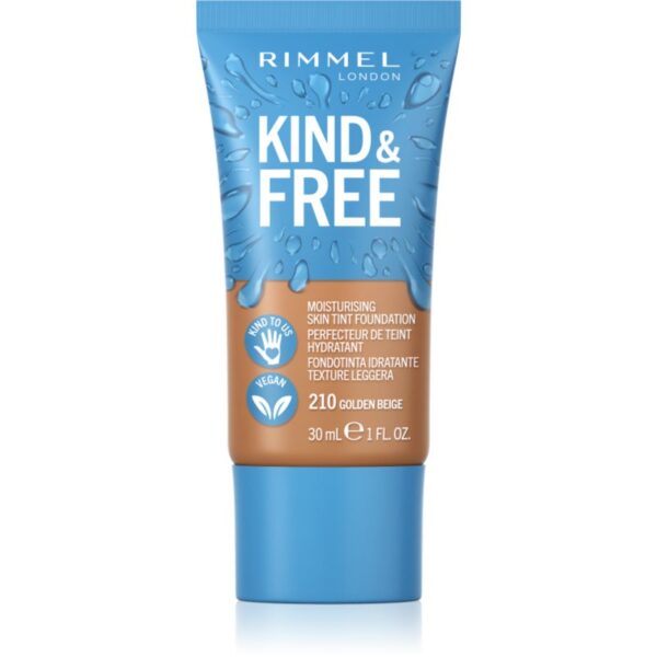 Rimmel Kind & Free machiaj ușor de hidratare culoare 210 Golden Beige 30 ml-ro