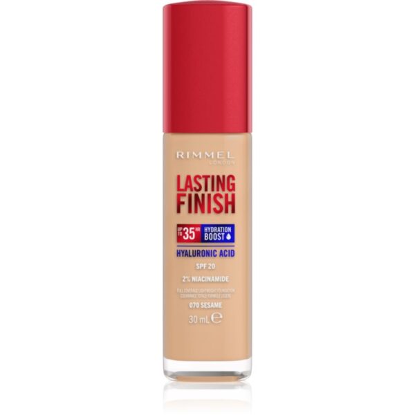 Rimmel Lasting Finish 35H Hydration Boost make up hidratant SPF 20 culoare 070 Sesame 30 ml-Țena