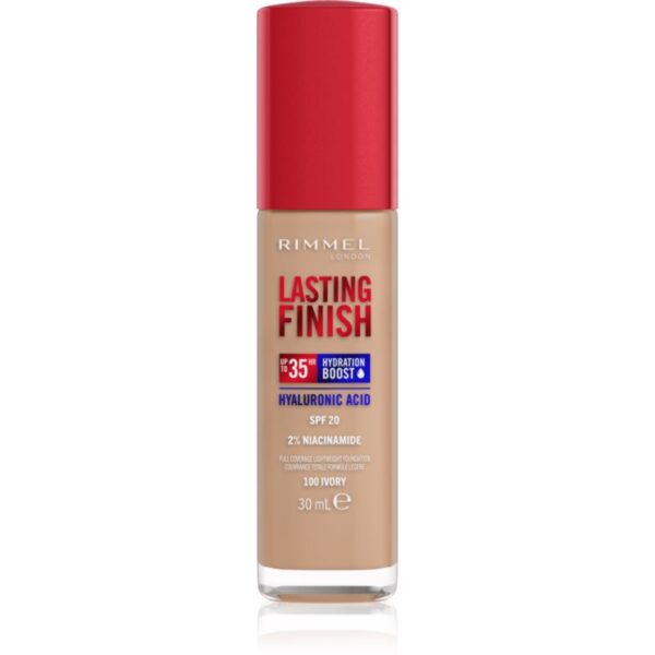 Rimmel Lasting Finish 35H Hydration Boost make up hidratant SPF 20 culoare 100 Ivory 30 ml-Țena
