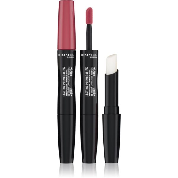 Rimmel Lasting Provocalips Double Ended ruj cu persistenta indelungata culoare 210 Pinkcase Of Emergency 3