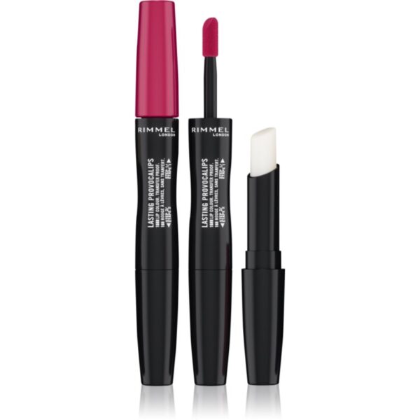 Rimmel Lasting Provocalips Double Ended ruj cu persistenta indelungata culoare 310 Pouting Pink 3