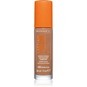 Rimmel Lasting Radiance make-up pentru luminozitate SPF 25 culoare 400 Natural Beige 30 ml-Țena