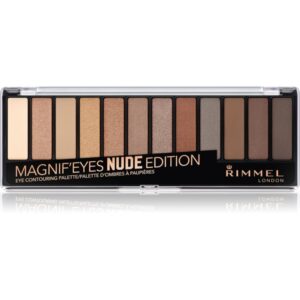 Rimmel Magnif’ Eyes paleta farduri de ochi culoare 001 Nude Edition 14.16 g-ro