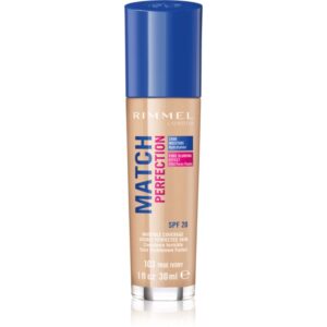 Rimmel Match Perfection fond de ten lichid  SPF 20 culoare 103 True Ivory 30 ml-ro