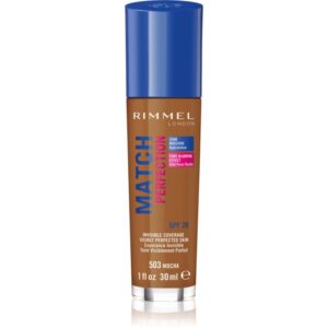 Rimmel Match Perfection fond de ten lichid SPF 20 culoare 503 Mocha 30 ml-Țena