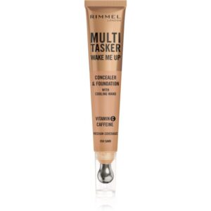 Rimmel Multi-Tasker Wake Me Up make-up si corector pentru o piele mai luminoasa culoare 50 Sand 20 ml-ro