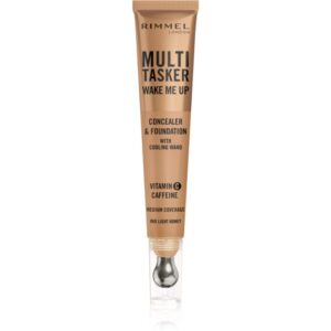 Rimmel Multi-Tasker Wake Me Up make-up si corector pentru o piele mai luminoasa culoare 60 Light Honey 20 ml-ro