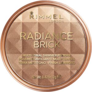 Rimmel Radiance Brick pulberi pentru evidentierea bronzului culoare 001 Light 12 g-ro