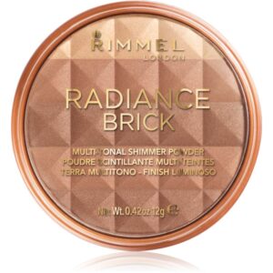 Rimmel Radiance Brick pulberi pentru evidentierea bronzului culoare 002 Medium 12 g-Țena