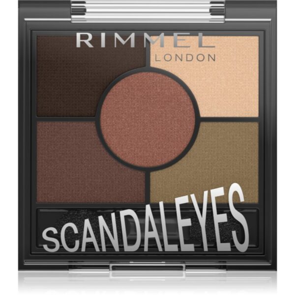Rimmel ScandalEyes paletă cu farduri de ochi culoare 002 Brixton Brown 3.8 g-ro