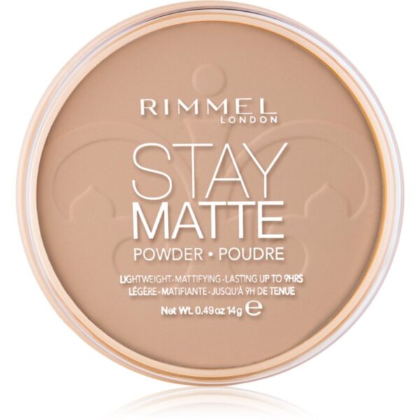 Rimmel Stay Matte pudră culoare 010 Warm Honey 14 g-ro