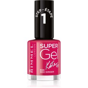 Rimmel Super Gel By Kate gel de unghii fara utilizarea UV sau lampa LED culoare 024 Red Ginger 12 ml-ro