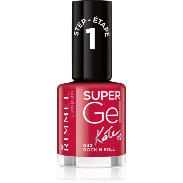 Rimmel Super Gel By Kate gel de unghii fara utilizarea UV sau lampa LED culoare 042 Rock n Roll 12 ml-ro