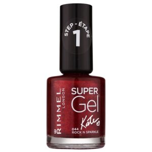 Rimmel Super Gel By Kate gel de unghii fara utilizarea UV sau lampa LED culoare 044 Rock n Sparkle 12 ml-ro