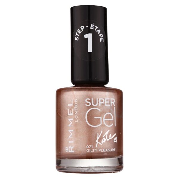 Rimmel Super Gel By Kate gel de unghii fara utilizarea UV sau lampa LED culoare 071 Gilty Pleasure 12 ml-ro