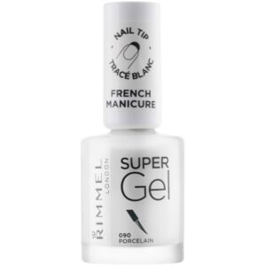 Rimmel Super Gel Step 1 lac de unghii pentru manichiura frantuzeasca culoare 090 Porcelain 12 ml-Țena