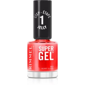 Rimmel Super Gel gel de unghii fara utilizarea UV sau lampa LED culoare 011 Berry Glace 12 ml-ro