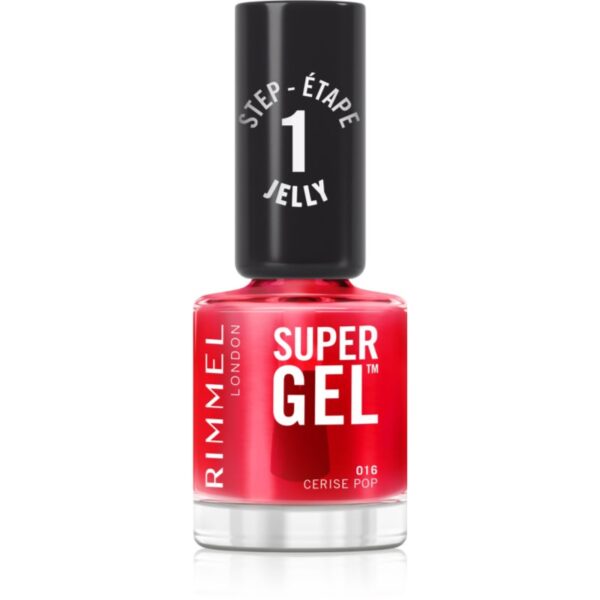 Rimmel Super Gel gel de unghii fara utilizarea UV sau lampa LED culoare 016 Cerise Pop 12 ml-ro