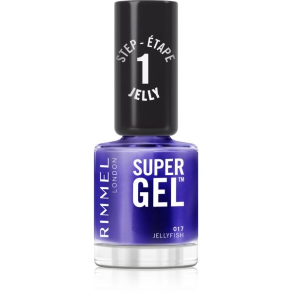 Rimmel Super Gel gel de unghii fara utilizarea UV sau lampa LED culoare 017 Lacquer Jellyfish 12 ml-ro