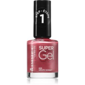 Rimmel Super Gel gel de unghii fara utilizarea UV sau lampa LED culoare 023 Grape Sorbet 12 ml-ro