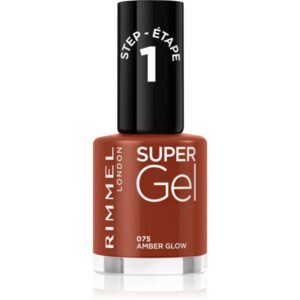 Rimmel Super Gel gel de unghii fara utilizarea UV sau lampa LED culoare 075 Amber Glow 12 ml-Țena