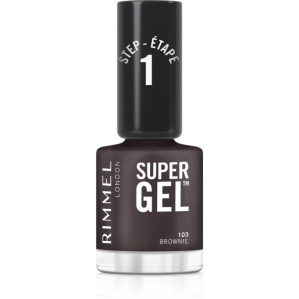Rimmel Super Gel gel de unghii fara utilizarea UV sau lampa LED culoare 103 Brownie 12 ml-ro