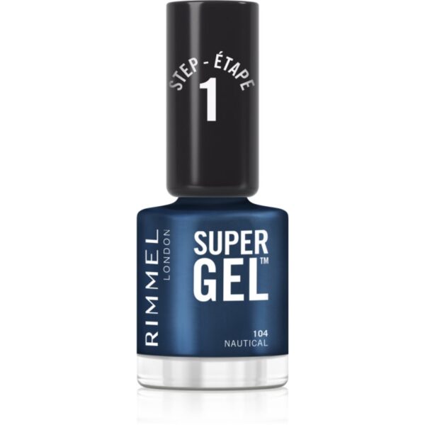 Rimmel Super Gel gel de unghii fara utilizarea UV sau lampa LED culoare 104 Nautical 12 ml-ro