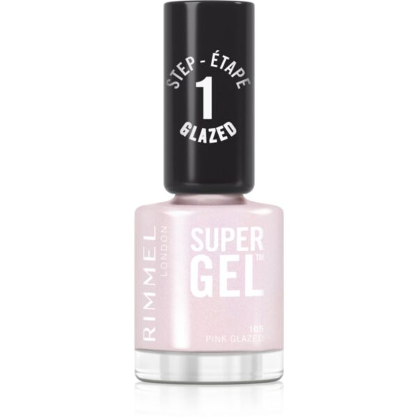 Rimmel Super Gel gel de unghii fara utilizarea UV sau lampa LED culoare 105 Pink Glazed 12 ml-ro