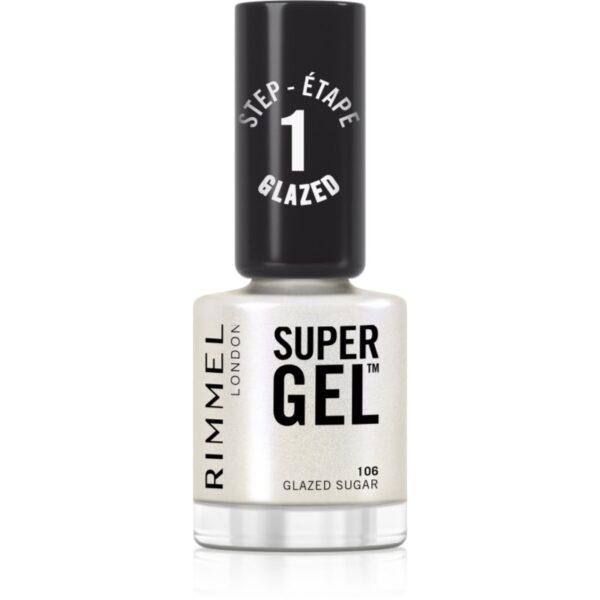 Rimmel Super Gel gel de unghii fara utilizarea UV sau lampa LED culoare 106 Glazed Sugar 12 ml-ro
