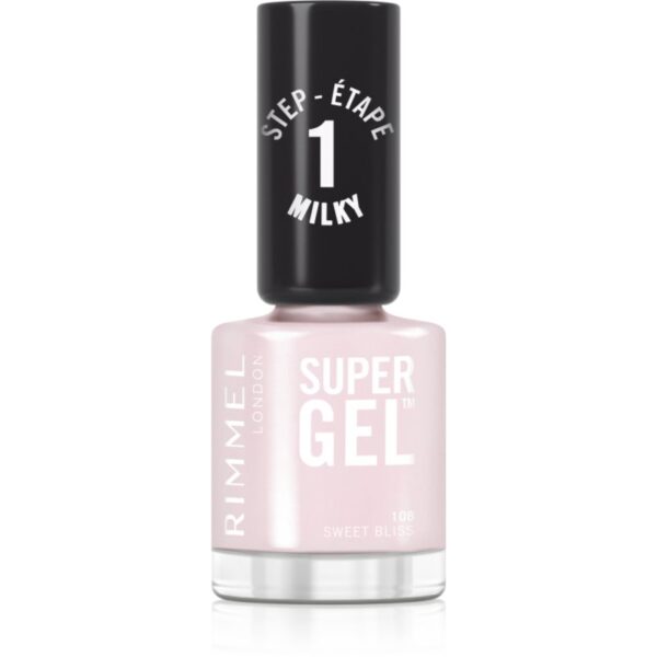 Rimmel Super Gel gel de unghii fara utilizarea UV sau lampa LED culoare 108 Sweet Bliss 12 ml-ro