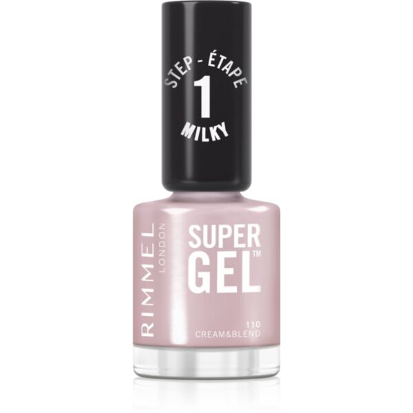 Rimmel Super Gel gel de unghii fara utilizarea UV sau lampa LED culoare 110 Cream & Blend 12 ml-ro