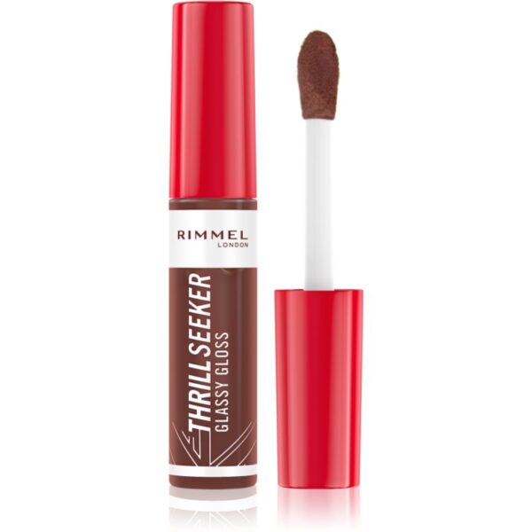 Rimmel Thrill Seeker Glassy Gloss luciu de buze pentru un volum suplimentar culoare 800 Chocolate Glaze 10 ml-ro