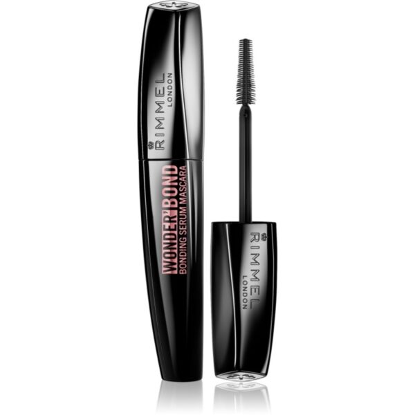Rimmel Wonder Bond Mascara pentru volum si lungire pentru a sprijini cresterea genelor culoare Black 11 ml-ro