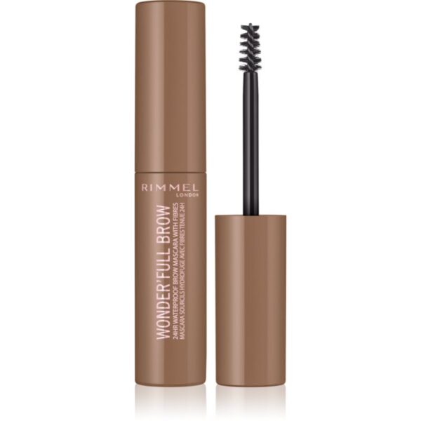 Rimmel Wonder'Full Brow mascara pentru sprâncene rezistent la apa culoare 001 Light 4.5 ml-ro